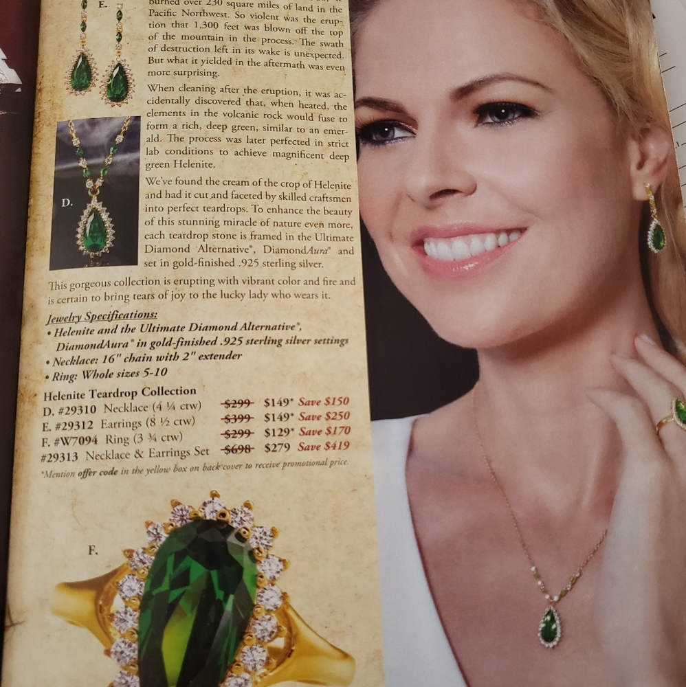4 carats shimmering  helenite